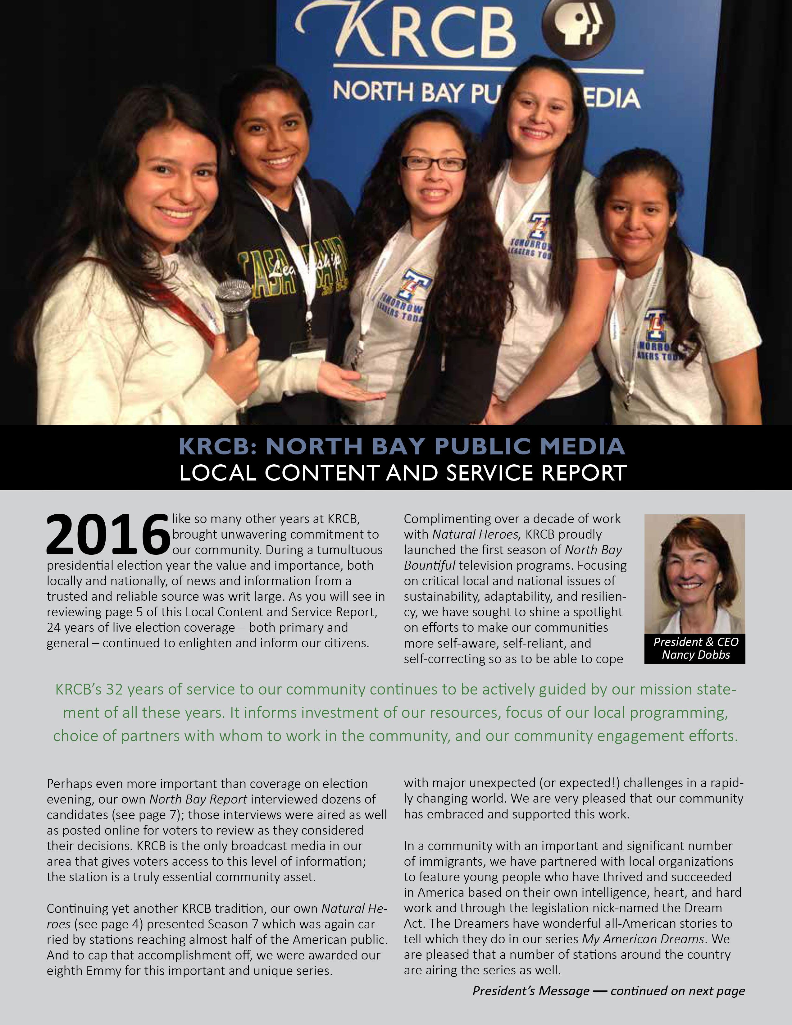 Content And Service Report 2016