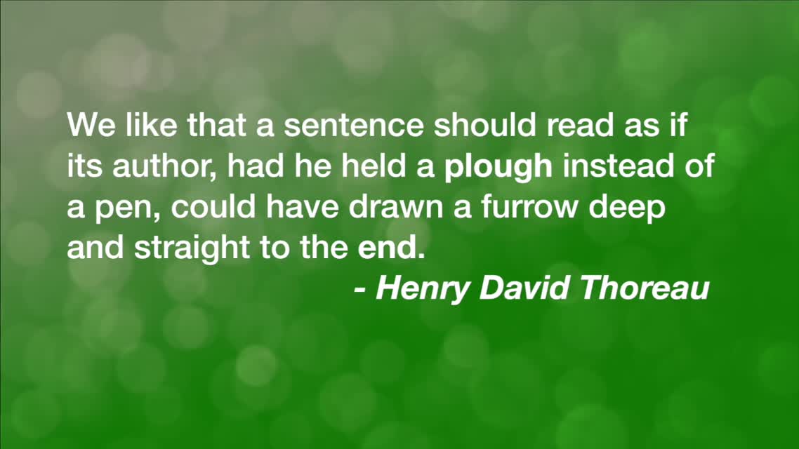 We Like That a Sentence...